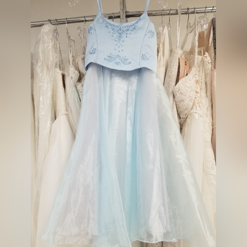 Flower girl dress  Size 12 light blue from Primrose